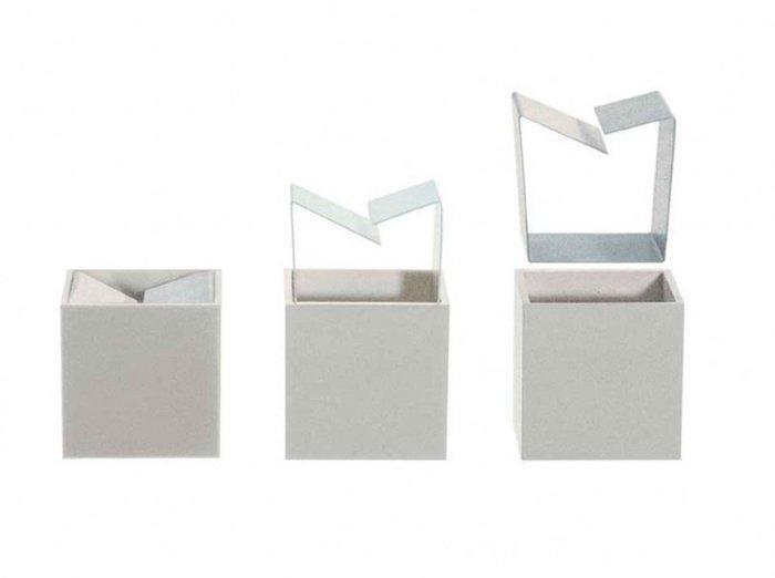 Danese - Bruno Munari - Asbak - Cubo - Aluminium, Melammina, Antiek en Kunst, Antiek | Meubels | Stoelen en Sofa's