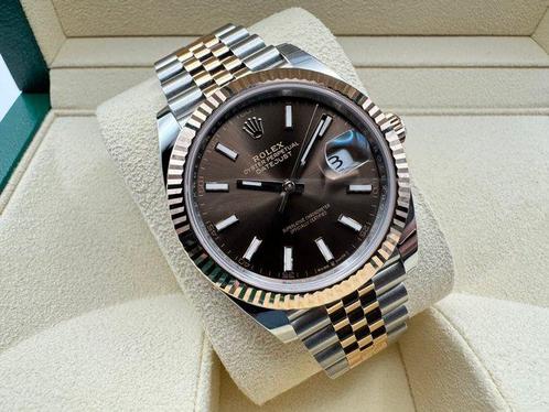 Rolex - Datejust 41 Chocolate Dial - 126331 - Homme - 2025, Handtassen en Accessoires, Horloges | Heren