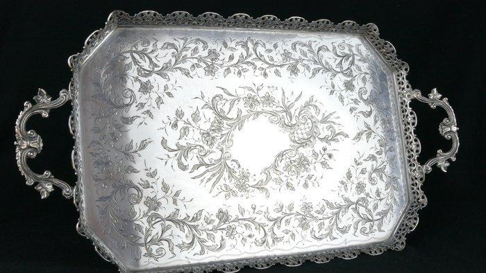 Plateau de service - Argent, Antiek en Kunst, Antiek | Zilver en Goud