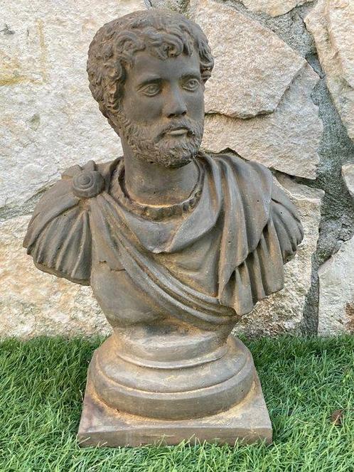 Buste, Imperatore Romano Giulio Cesare - 41 cm - Pierre, Antiquités & Art, Curiosités & Brocante