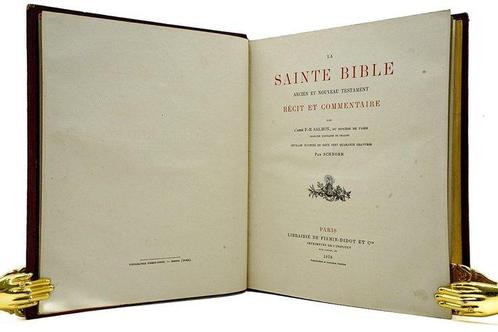 LAbbé F.-R. Salmon / Schnorr - La Sainte Bible Ancien et, Antiek en Kunst, Antiek | Boeken en Manuscripten