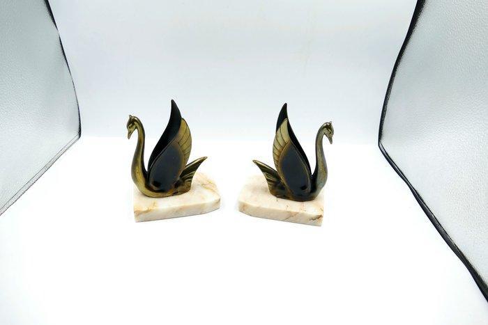 Serre-livres (2) - Régule, Marbre, Antiquités & Art, Art | Objets design