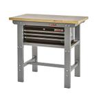 Professionele werkbank 100 cm met hardhouten blad en, Doe-het-zelf en Bouw, Werkbanken, Ophalen of Verzenden, Nieuw