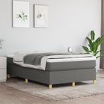 vidaXL Boxspring bed 120x200 cm stof donkergrijs, Verzenden, Nieuw