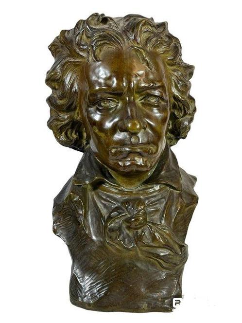 AG, Paris - Raphaël Nannini (XIX-XX) - sculptuur, Ludwig van, Antiek en Kunst, Antiek | Keramiek en Aardewerk