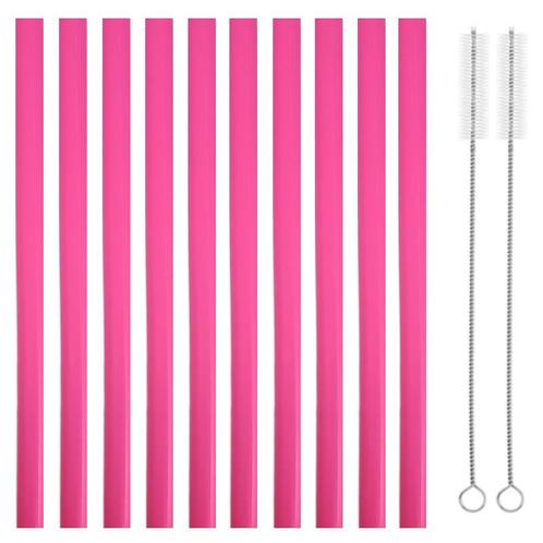 Fako Bijoux® - Siliconen Rietjes XL - 10 Herbruikbare, Huis en Inrichting, Keuken | Bestek, Verzenden