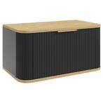 Badplaats Wastafelkast Romero 80 cm - Zwart - Badmeubel, Verzenden, Nieuw