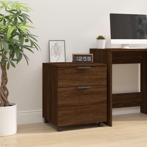 vidaXL Dossierkast verrijdbaar 45x38x54 cm bewerkt hout, Huis en Inrichting, Kasten | Overige, Nieuw, Verzenden