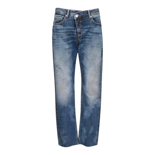 MAC • blauwe Criss Cross jeans destroyed • 36, Kleding | Dames, Broeken en Pantalons, Verzenden