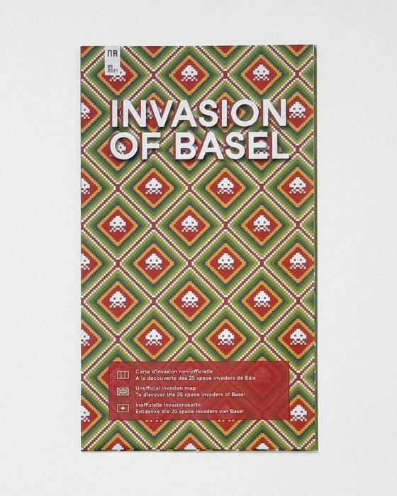 Invader (1969) - Fan map of the space invaders in Basel [NO, Antiquités & Art, Art | Objets design