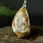 Hanger van versteende schelp – fossiele schelpenchalcedoon -, Verzamelen