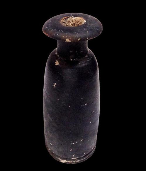Oud Grieks Alabaster en keramiek met zwarte glazuur -, Verzamelen, Mineralen en Fossielen