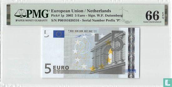 Eurozone 5 Euro P-G-Du - 2002, Postzegels en Munten, Bankbiljetten | Europa | Eurobiljetten, Los biljet, 5 euro, Overige landen
