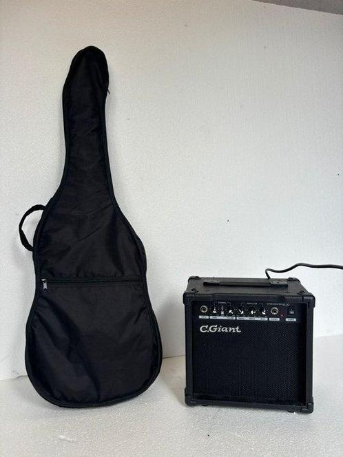 C Giant - M-20 Gitaarversterker + electrische gitaar St, Muziek en Instrumenten, Snaarinstrumenten | Gitaren | Akoestisch
