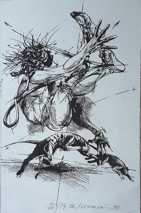Vladimir Velickovic (1935-2019) - La chute, Antiek en Kunst, Antiek | Overige Antiek