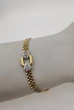 Armband - 18 karaat Geel goud, Witgoud Diamant  (Natuurlijk), Bijoux, Sacs & Beauté, Bijoux anciens