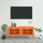 vidaXL Meuble TV Orange 105x35x50 cm Acier, Maison & Meubles, Neuf, Verzenden