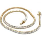 Halsketting - 14 karaat Geel goud - 9.15ct. tw. Diamant, Nieuw