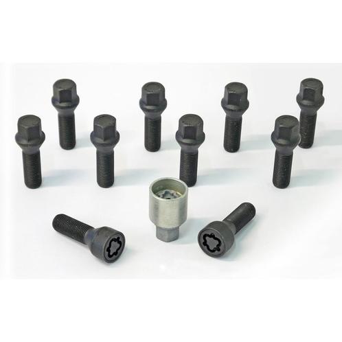 H&R Wielboutenset konisch M14x1.50 - Lengte 43mm - Zwart - 1, Auto-onderdelen, Ophanging en Onderstel, Nieuw, Verzenden