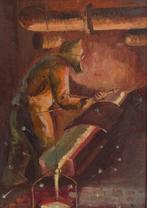Kuzminkov Lel Nikolaevich (1925-?) - Operaio al tornio;, Antiek en Kunst