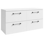 Badplaats Wastafelkast Muro 120 cm - Wit -  met Bovenblad, Verzenden, Nieuw