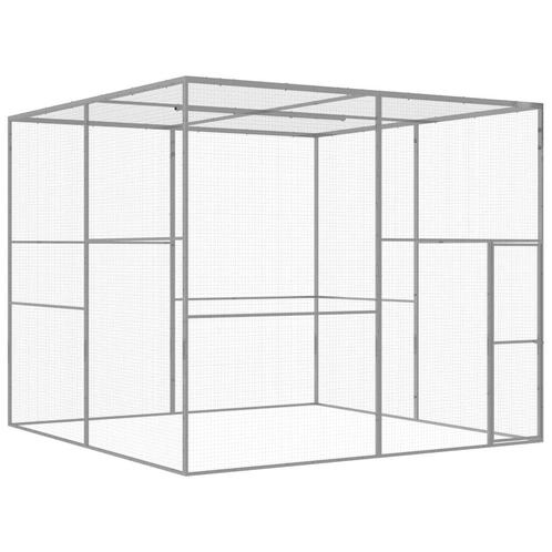 vidaXL Cage pour chat 3x3x2,5 m Acier galvanisé, Animaux & Accessoires, Rongeurs & Lapins | Cages & Clapiers, Neuf, Envoi
