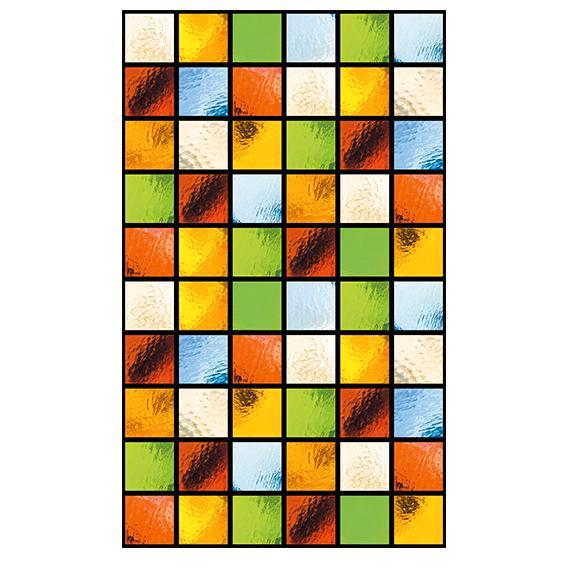 Raamfolie Glas In Lood Zelfklevend Gekleurd 80x200CM, Verzamelen, Overige Verzamelen, Verzenden