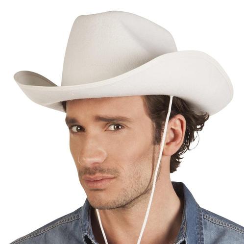 Cowboyhoed Rodeo Wit, Hobby en Vrije tijd, Feestartikelen, Nieuw, Verzenden