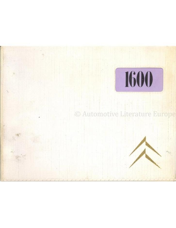 1970 CITROËN H 1600 INSTRUCTIEBOEKJE NEDERLANDS, Auto diversen, Handleidingen en Instructieboekjes