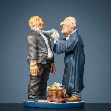 sculptuur, Advocaat en crimineel - 310 mm - Polystone