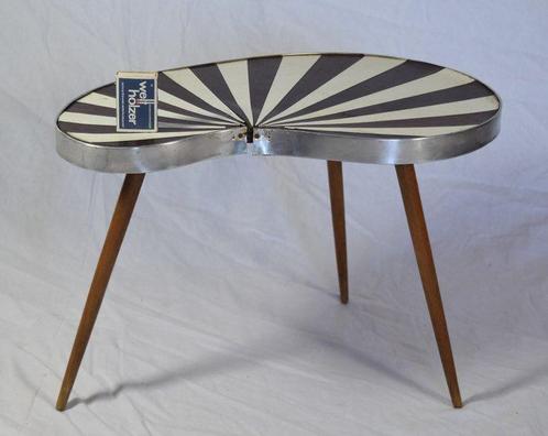 PGH Akti Klingenthal - Bijzettafel - Hout, Metaal, Antiek en Kunst, Antiek | Meubels | Stoelen en Sofa's