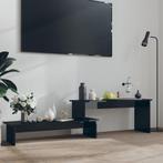 vidaXL Tv-meubel 180x30x43 cm bewerkt hout hoogglans zwart, Verzenden