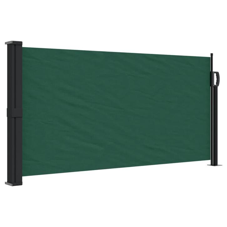 Windscherm Uittrekbaar 500cm Donkergroen | OP = OP, Tuin en Terras, Tuinschermen, Nieuw, Overige materialen, 100 tot 150 cm, 200 cm of meer