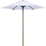 2dekans | PimXL Parasol - Ø200cm - Wit, Tuin en Terras, Ophalen of Verzenden, Nieuw