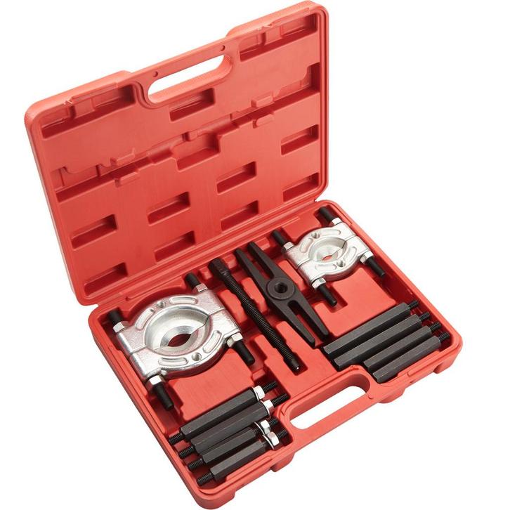 tectake Lagertrekker set 12-delig - rood, Auto diversen, Onderhoudsmiddelen, Verzenden