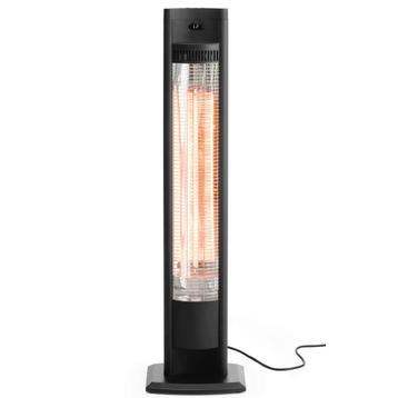 Terrasverwarmer | TORNADO | Zwart | Elektrisch | 2kW (230V), Verzenden