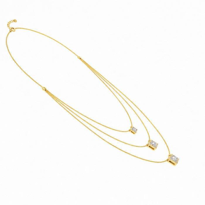 Halsketting - 14 karaat Geel goud - 3.51ct. tw. Diamant, Bijoux, Sacs & Beauté, Colliers