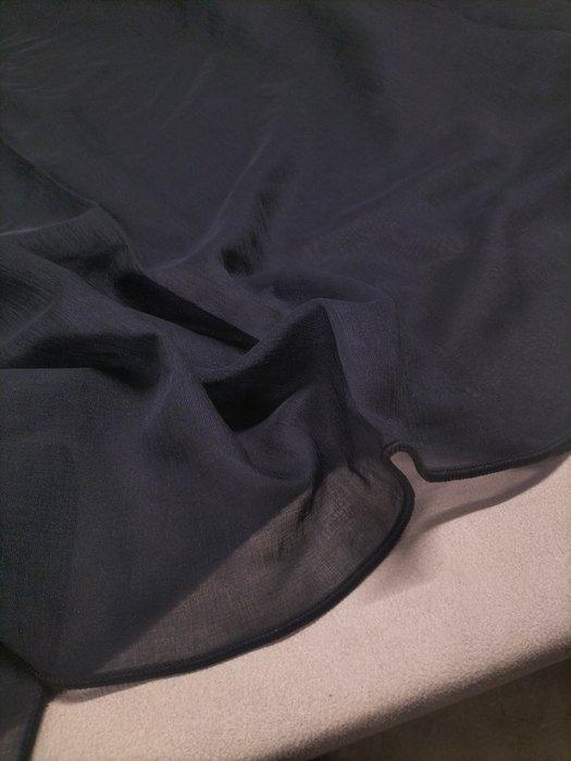 Stupendo tendone nero in misto lino e poliestere -, Antiquités & Art, Tapis & Textile