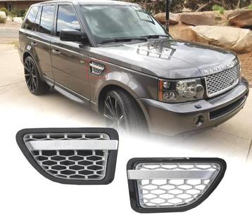 ENTRÉES DAIR LATÉRALES RANGE ROVER SPORT 05-09 NOIR ARGENT, Verzenden