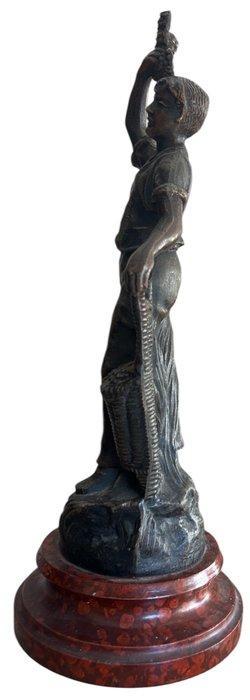 Charles Ruchot (1871 - 1932) - Beeldje, Vendange - 38 cm -, Antiek en Kunst, Antiek | Keramiek en Aardewerk