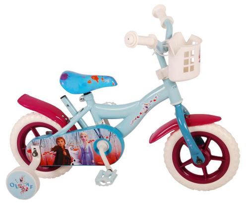 Disney Frozen 2 meisjesfiets 10 inch blauw/paars
