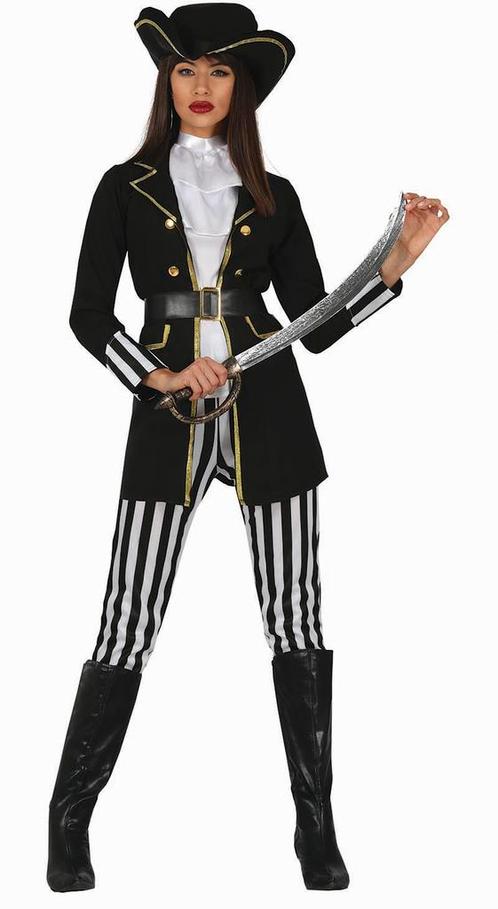Piraten Kostuum Dames Zwart, Kleding | Dames, Carnavalskleding en Feestkleding, Nieuw, Verzenden