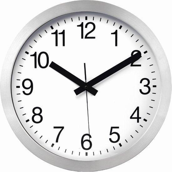 2dekans | Perel Wandklok, rond, analoog, 30 cm,, Huis en Inrichting, Woonaccessoires | Klokken, Ophalen of Verzenden