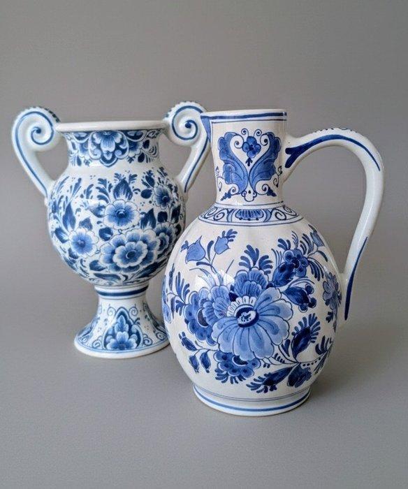 De Porceleyne Fles, Delft, Oud Delft, Nijmegen - Vaas (2) -, Antiek en Kunst, Antiek | Glaswerk en Kristal