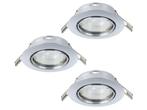 Veiling - EGLO Mazuby LED inbouwspot chroom Ø87mm, Huis en Inrichting, Nieuw