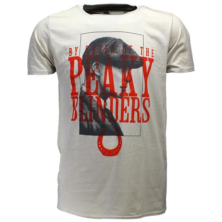 Peaky Blinders Tommy Shelby T-Shirt Off White - Officiële, Kleding | Heren, T-shirts