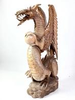 Drago in Legno Massello – Scultura Artigianale Interamente
