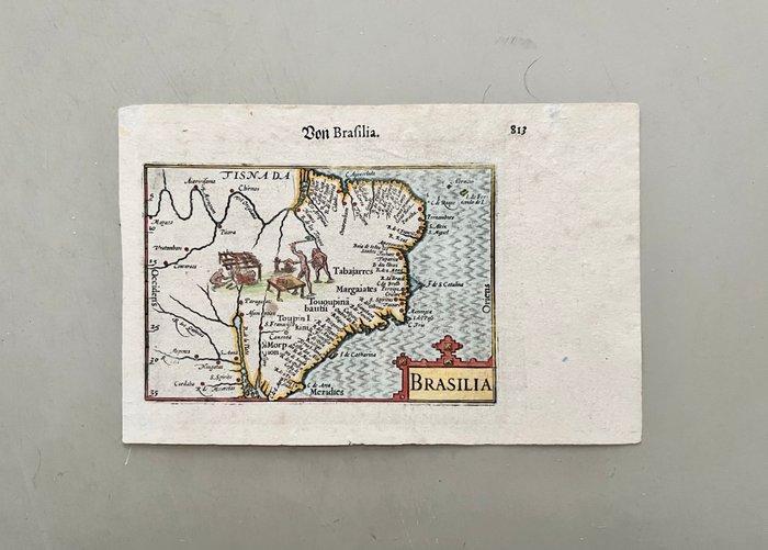 Brésil - Brésil; P. van den Keere / P. Bertius / M. Becker, Boeken, Atlassen en Landkaarten