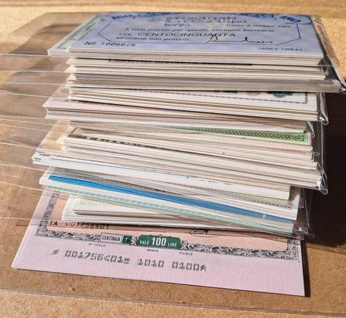 Italië. 500 Miniassegni diversi - 40 Banche differenti, Postzegels en Munten, Munten | Nederland