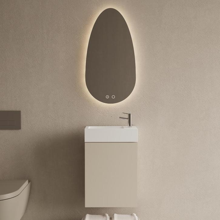 Toiletmeubel Set BWS Riga Kasjmier Fontein Glans Wit, Doe-het-zelf en Bouw, Sanitair, Bad, Nieuw, Ophalen of Verzenden